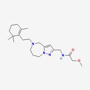 2-methoxy-N-({5-[2-(2,6,6-trimethylcyclohex-1-en-1-yl)ethyl]-5,6,7,8-tetrahydro-4H-pyrazolo[1,5-a][1,4]diazepin-2-yl}methyl)acetamide