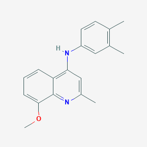 N-(3,4-dimethylphenyl)-8-methoxy-2-methyl-4-quinolinamine