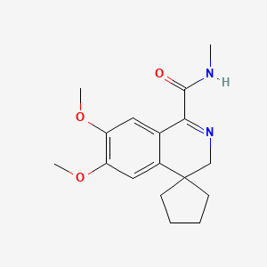 6',7'-dimethoxy-N-methyl-3'H-spiro[cyclopentane-1,4'-isoquinoline]-1'-carboxamide