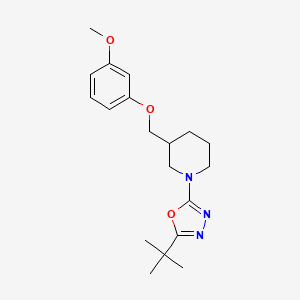 1-(5-tert-butyl-1,3,4-oxadiazol-2-yl)-3-[(3-methoxyphenoxy)methyl]piperidine