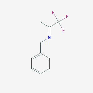 B056708 N-benzyl-1,1,1-trifluoropropan-2-imine CAS No. 119561-23-8