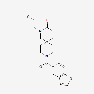 9-(1-benzofuran-5-ylcarbonyl)-2-(2-methoxyethyl)-2,9-diazaspiro[5.5]undecan-3-one