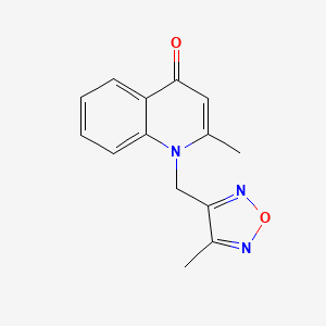 2-methyl-1-[(4-methyl-1,2,5-oxadiazol-3-yl)methyl]quinolin-4(1H)-one