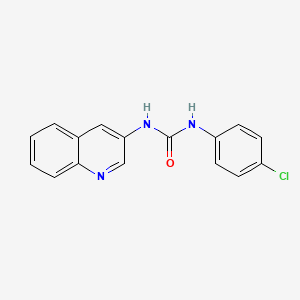 N-(4-chlorophenyl)-N'-3-quinolinylurea