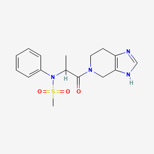 N-[1-methyl-2-oxo-2-(1,4,6,7-tetrahydro-5H-imidazo[4,5-c]pyridin-5-yl)ethyl]-N-phenylmethanesulfonamide