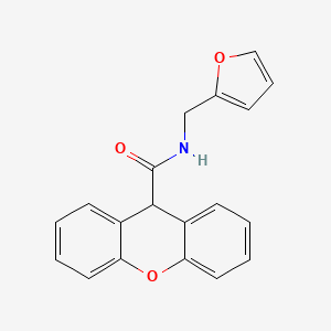 molecular formula C19H15NO3 B5670879 N-(2-furylmethyl)-9H-xanthene-9-carboxamide 