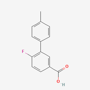 4-Fluoro-3-(4-methylphenyl)benzoic acid