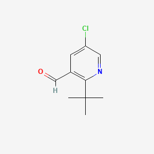 2-Tert-butyl-5-chloropyridine-3-carbaldehyde