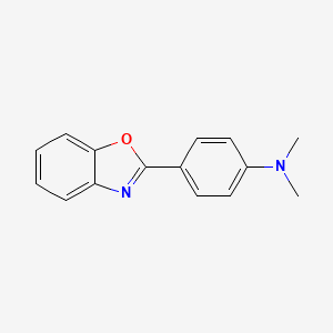 molecular formula C15H14N2O B5670963 4-(1,3-benzoxazol-2-yl)-N,N-dimethylaniline CAS No. 840-57-3