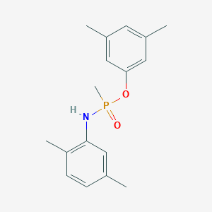 molecular formula C17H22NO2P B5670995 3,5-dimethylphenyl N-(2,5-dimethylphenyl)-P-methylphosphonamidoate 