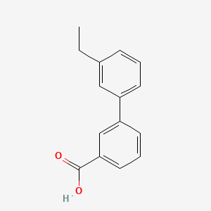 molecular formula C15H14O2 B567102 3'-乙基联苯-3-甲酸 CAS No. 1215206-74-8
