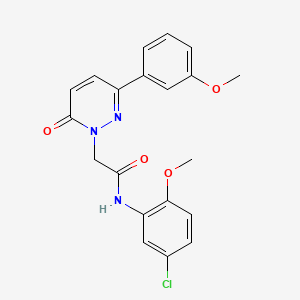 molecular formula C20H18ClN3O4 B5671174 N-(5-chloro-2-methoxyphenyl)-2-[3-(3-methoxyphenyl)-6-oxo-1(6H)-pyridazinyl]acetamide 