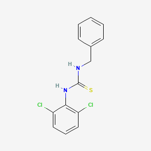 molecular formula C14H12Cl2N2S B5671187 N-benzyl-N'-(2,6-dichlorophenyl)thiourea 