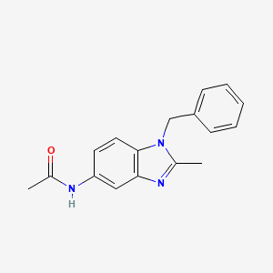 molecular formula C17H17N3O B5671227 N-(1-benzyl-2-methyl-1H-benzimidazol-5-yl)acetamide 