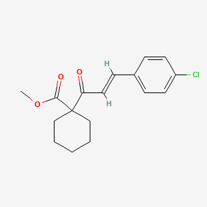 molecular formula C17H19ClO3 B5671249 methyl 1-[3-(4-chlorophenyl)acryloyl]cyclohexanecarboxylate 