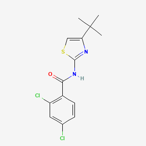 molecular formula C14H14Cl2N2OS B5671257 N-(4-tert-butyl-1,3-thiazol-2-yl)-2,4-dichlorobenzamide 