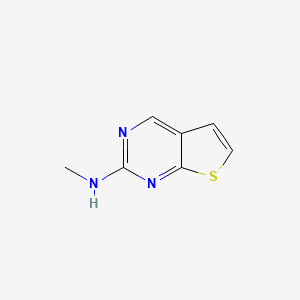 molecular formula C7H7N3S B567128 甲基-噻吩并[2,3-d]嘧啶-2-胺 CAS No. 1263282-74-1