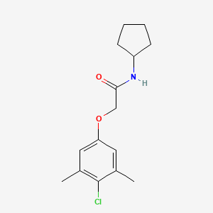 molecular formula C15H20ClNO2 B5671317 2-(4-chloro-3,5-dimethylphenoxy)-N-cyclopentylacetamide CAS No. 301226-20-0