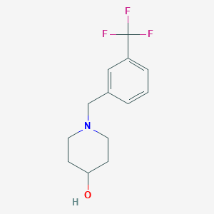 molecular formula C13H16F3NO B5671322 1-[3-(trifluoromethyl)benzyl]-4-piperidinol 