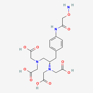 molecular formula C19H26N4O10 B567139 (S)-1-(4-Aminoxyacetamidobenzyl)ethylenediaminetetraacetic Acid CAS No. 1217704-71-6