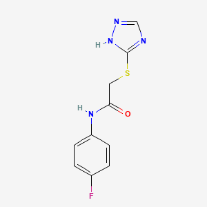 molecular formula C10H9FN4OS B5671394 N-(4-fluorophenyl)-2-(4H-1,2,4-triazol-3-ylthio)acetamide CAS No. 6058-02-2
