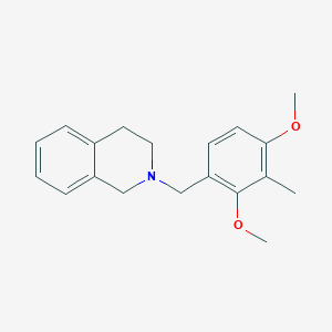 molecular formula C19H23NO2 B5671433 2-(2,4-dimethoxy-3-methylbenzyl)-1,2,3,4-tetrahydroisoquinoline 