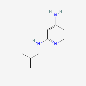 molecular formula C9H15N3 B567146 N2-isobutylpyridine-2,4-diamine CAS No. 1247194-81-5