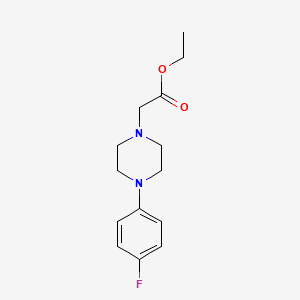 molecular formula C14H19FN2O2 B5671490 ethyl [4-(4-fluorophenyl)-1-piperazinyl]acetate 