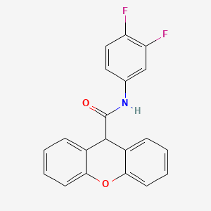 molecular formula C20H13F2NO2 B5671525 N-(3,4-difluorophenyl)-9H-xanthene-9-carboxamide 