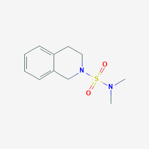 molecular formula C11H16N2O2S B5671532 N,N-dimethyl-3,4-dihydro-2(1H)-isoquinolinesulfonamide 
