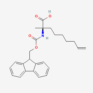 (R)-2-((((9H-fluoren-9-yl)methoxy)carbonyl)amino)-2-methylnon-8-enoic acid