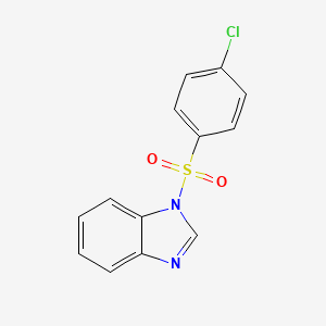 molecular formula C13H9ClN2O2S B5671574 1-[(4-chlorophenyl)sulfonyl]-1H-benzimidazole 