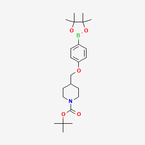 tert-Butyl 4-[4-(4,4,5,5-tetramethyl[1,3,2]dioxaborolan-2-yl)phenoxymethyl]piperidine-1-carboxylate