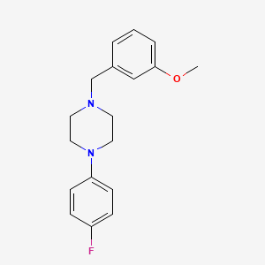 molecular formula C18H21FN2O B5671707 1-(4-fluorophenyl)-4-(3-methoxybenzyl)piperazine 