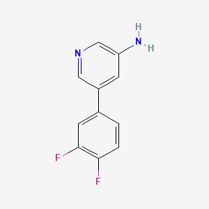molecular formula C11H8F2N2 B567175 5-(3,4-Difluorophenyl)pyridin-3-amine CAS No. 1226415-43-5