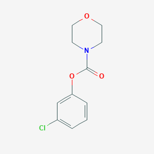 molecular formula C11H12ClNO3 B5671816 3-chlorophenyl 4-morpholinecarboxylate 