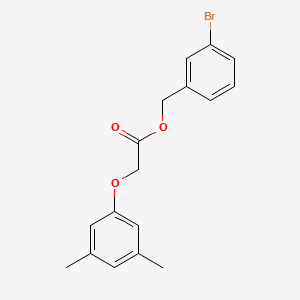 molecular formula C17H17BrO3 B5671860 3-bromobenzyl (3,5-dimethylphenoxy)acetate 