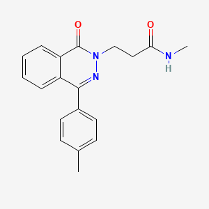 molecular formula C19H19N3O2 B5671874 N-methyl-3-[4-(4-methylphenyl)-1-oxo-2(1H)-phthalazinyl]propanamide 