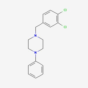 molecular formula C17H18Cl2N2 B5671881 1-(3,4-dichlorobenzyl)-4-phenylpiperazine 