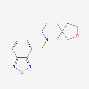 molecular formula C15H19N3O2 B5671907 7-(2,1,3-benzoxadiazol-4-ylmethyl)-2-oxa-7-azaspiro[4.5]decane 