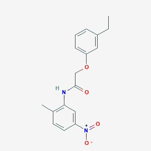 molecular formula C17H18N2O4 B5671915 2-(3-ethylphenoxy)-N-(2-methyl-5-nitrophenyl)acetamide 