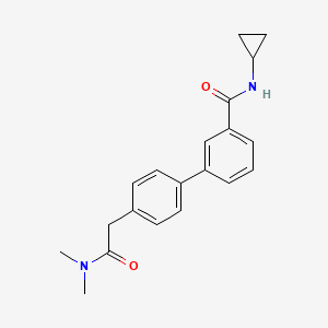 molecular formula C20H22N2O2 B5671930 N-cyclopropyl-4'-[2-(dimethylamino)-2-oxoethyl]biphenyl-3-carboxamide 