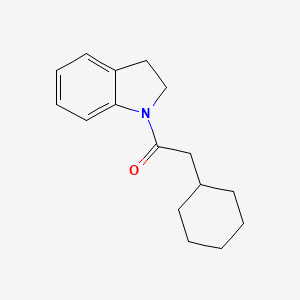 molecular formula C16H21NO B5671935 1-(cyclohexylacetyl)indoline 