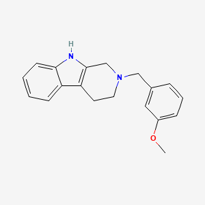 molecular formula C19H20N2O B5671979 2-(3-methoxybenzyl)-2,3,4,9-tetrahydro-1H-beta-carboline 
