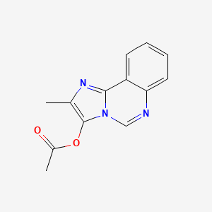 molecular formula C13H11N3O2 B5671987 2-methylimidazo[1,2-c]quinazolin-3-yl acetate 