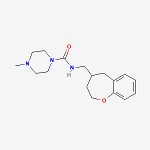 molecular formula C17H25N3O2 B5672030 4-methyl-N-(2,3,4,5-tetrahydro-1-benzoxepin-4-ylmethyl)piperazine-1-carboxamide 