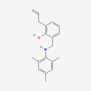 molecular formula C19H23NO B5672112 2-allyl-6-[(mesitylamino)methyl]phenol 