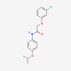 molecular formula C17H18ClNO3 B5672128 2-(3-chlorophenoxy)-N-(4-isopropoxyphenyl)acetamide 