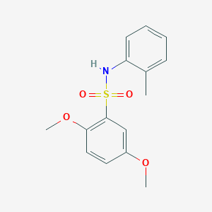 molecular formula C15H17NO4S B5672156 2,5-dimethoxy-N-(2-methylphenyl)benzenesulfonamide 