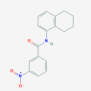 molecular formula C17H16N2O3 B5672169 3-nitro-N-(5,6,7,8-tetrahydro-1-naphthalenyl)benzamide 
